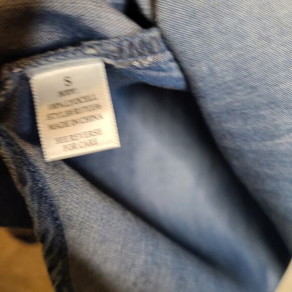 Altar'd State Size Small Blue Embroidered Longsleeve Top - Picture 9 of 12